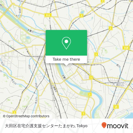 大田区在宅介護支援センターたまがわ map