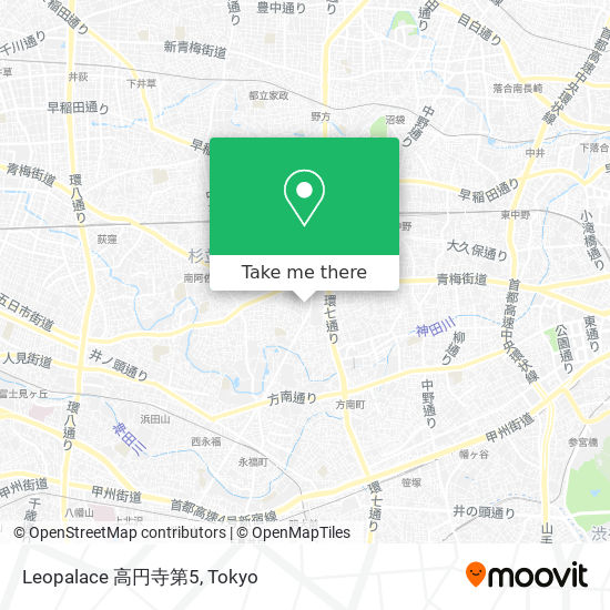 Leopalace 高円寺第5 map