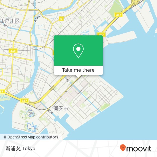 新浦安 map