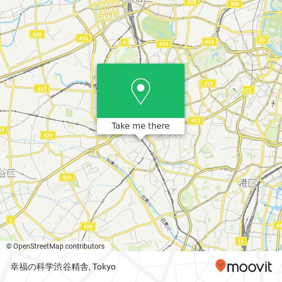 幸福の科学渋谷精舎 map