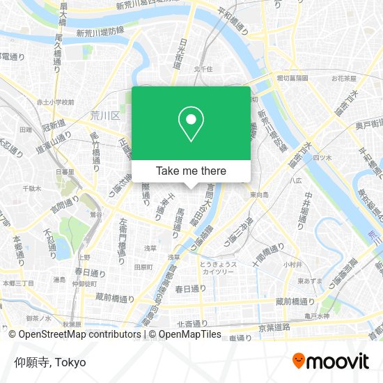 仰願寺 map