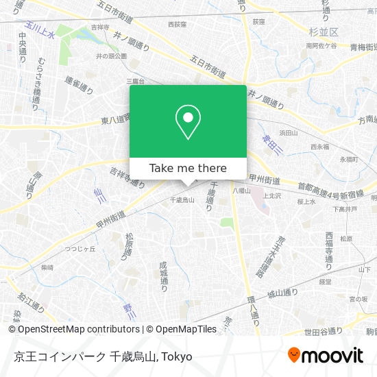 京王コインパーク 千歳烏山 map