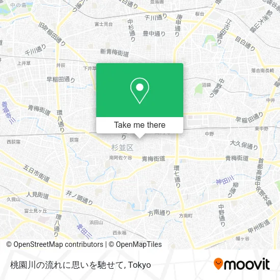 桃園川の流れに思いを馳せて map