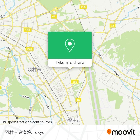 羽村三慶病院 map