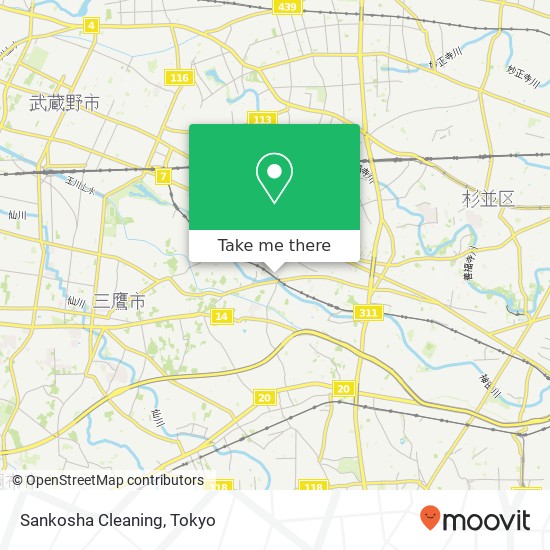 Sankosha Cleaning map