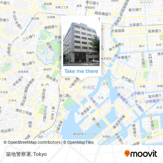 築地警察署 map