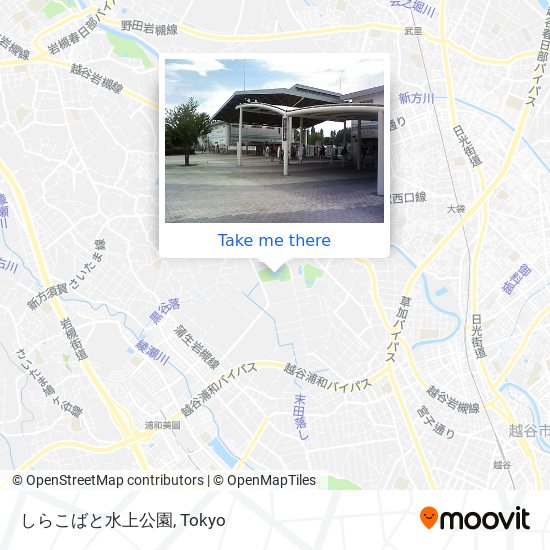 しらこばと水上公園 map