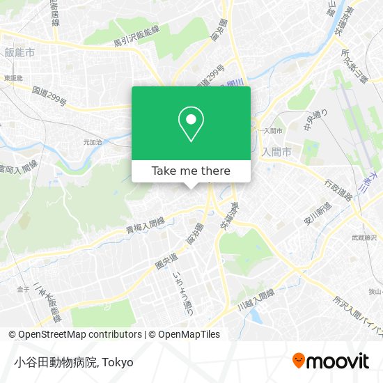 小谷田動物病院 map