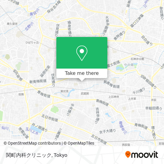 関町内科クリニック map
