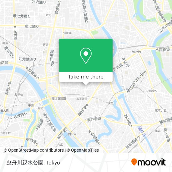 曳舟川親水公園 map