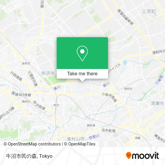 牛沼市民の森 map