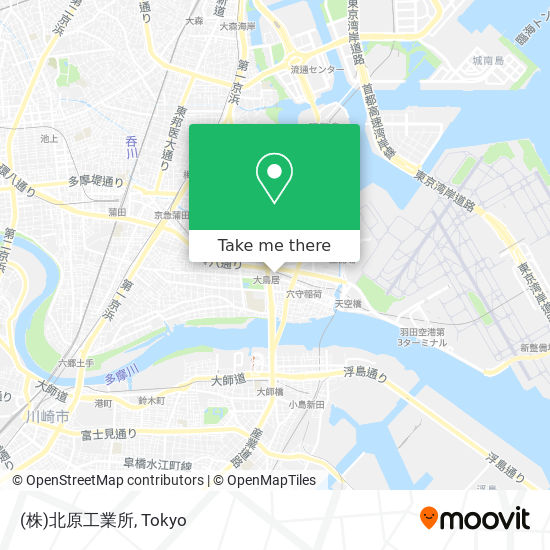 (株)北原工業所 map