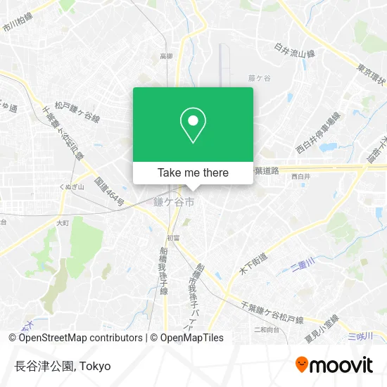 長谷津公園 map