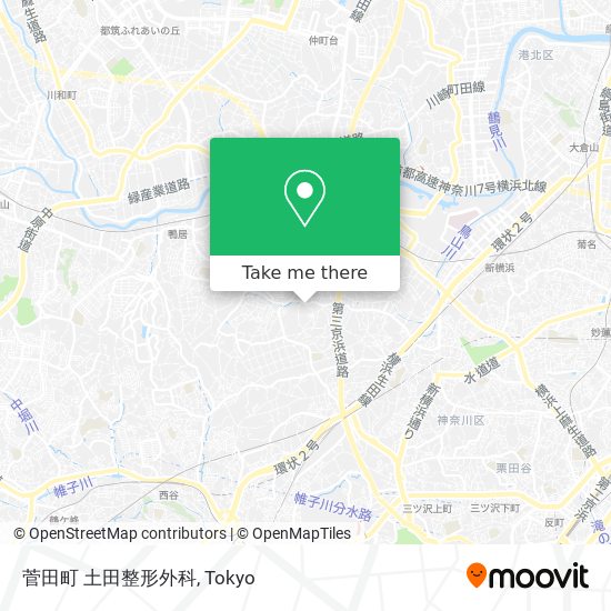 菅田町 土田整形外科 map