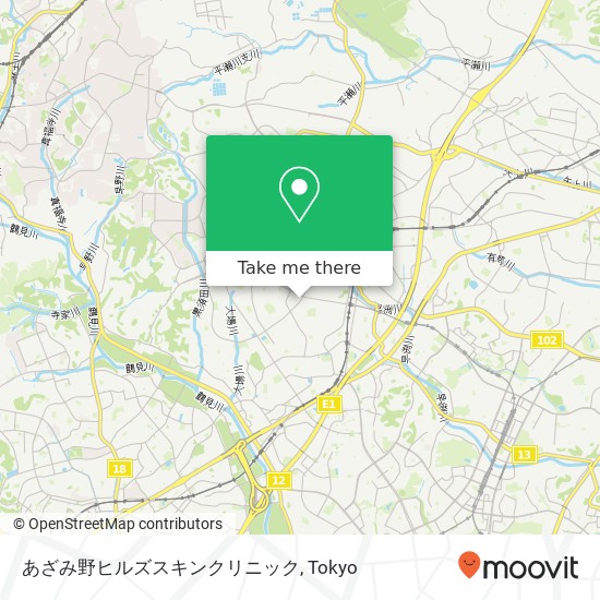 あざみ野ヒルズスキンクリニック map