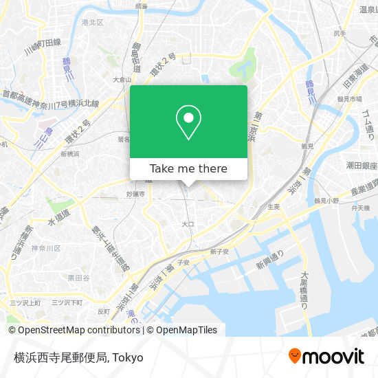横浜西寺尾郵便局 map