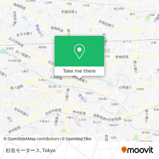 杉並モータース map
