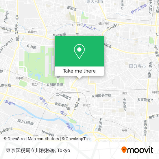 東京国税局立川税務署 map