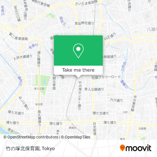 竹の塚北保育園 map