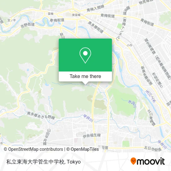 私立東海大学菅生中学校 map