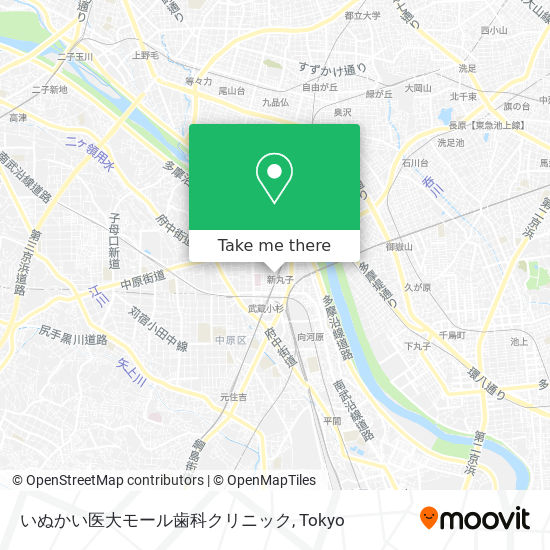 いぬかい医大モール歯科クリニック map