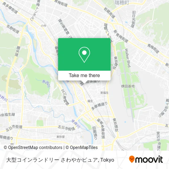 Large Coin Laundry Sawayaka Pure map