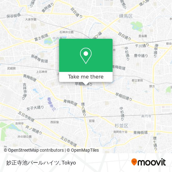 妙正寺池パールハイツ map