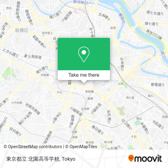 東京都立 北園高等学校 map