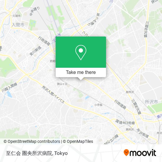 至仁会 圏央所沢病院 map