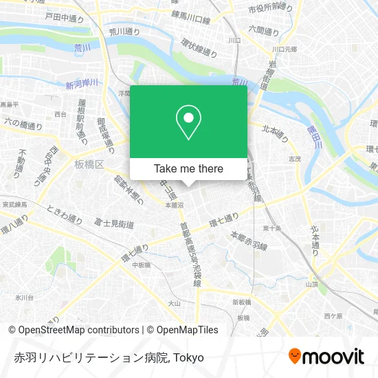 赤羽リハビリテーション病院 map