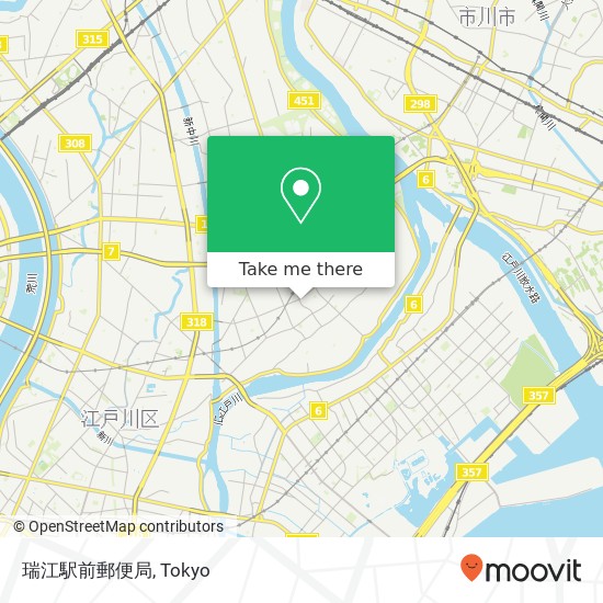 瑞江駅前郵便局 map