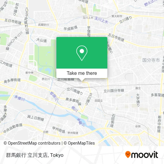 群馬銀行 立川支店 map