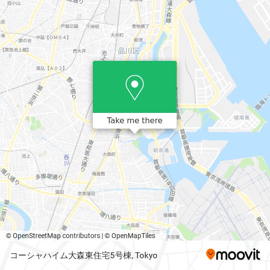 コーシャハイム大森東住宅5号棟 map