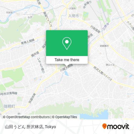 山田うどん 所沢林店 map