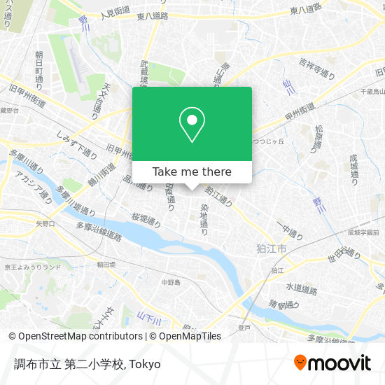 調布市立 第二小学校 map