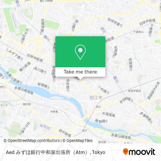 Aed みずほ銀行中和泉出張所（Atm） map