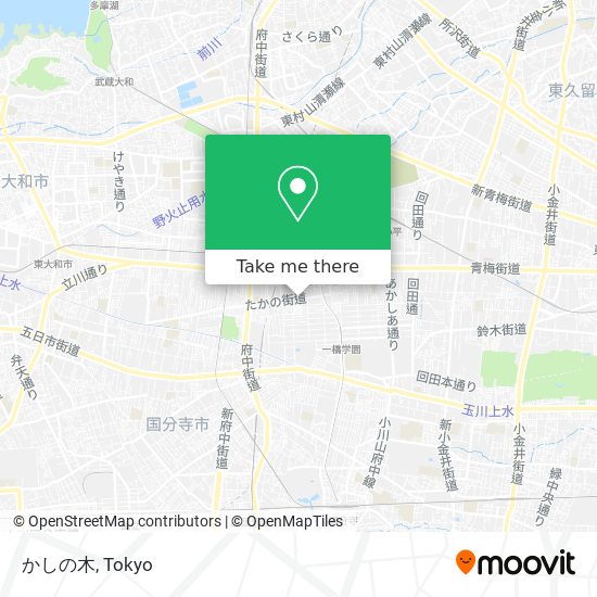 かしの木 map