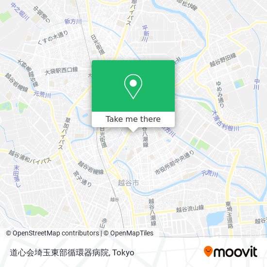道心会埼玉東部循環器病院 map