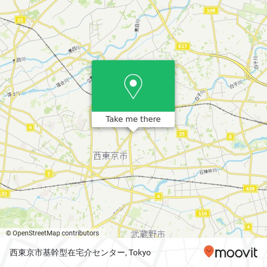 西東京市基幹型在宅介センター map