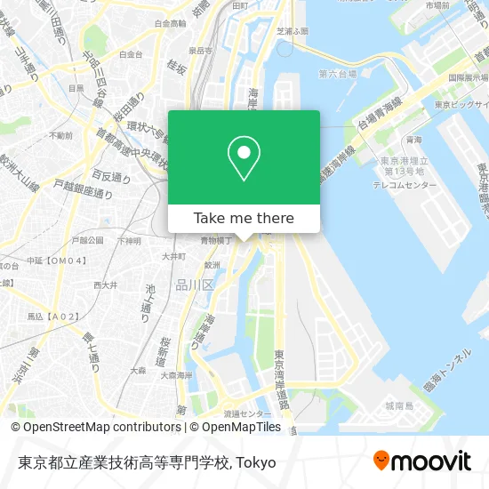 Tokyo Metropolitan Industrial Technology High Specialized School map