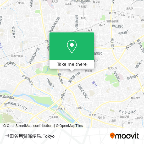 世田谷用賀郵便局 map