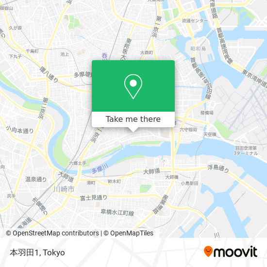 本羽田1 map
