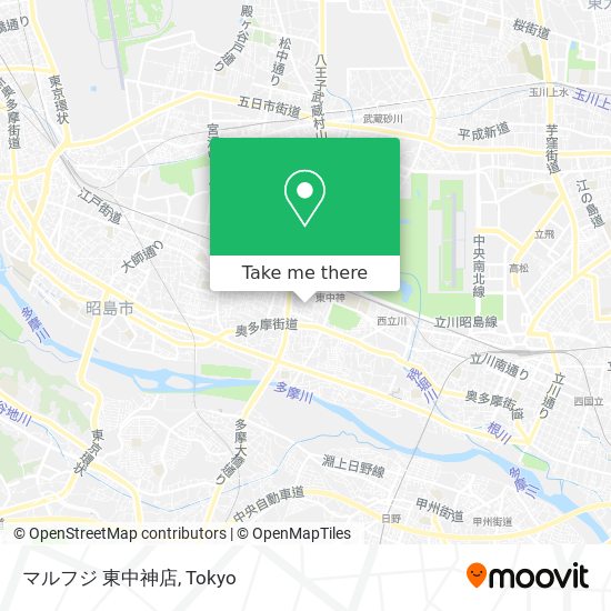 マルフジ 東中神店 map