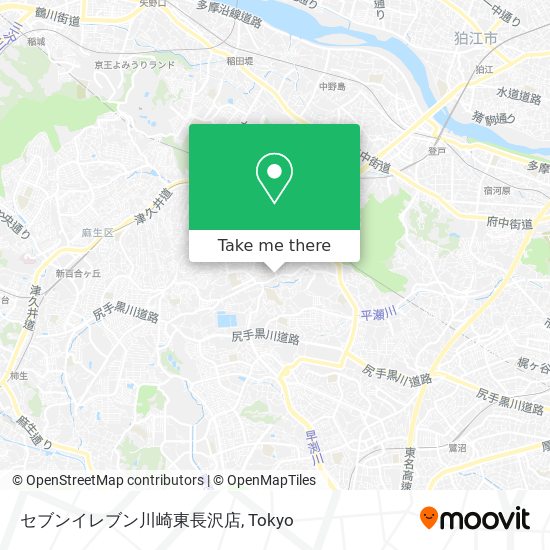 セブンイレブン川崎東長沢店 map