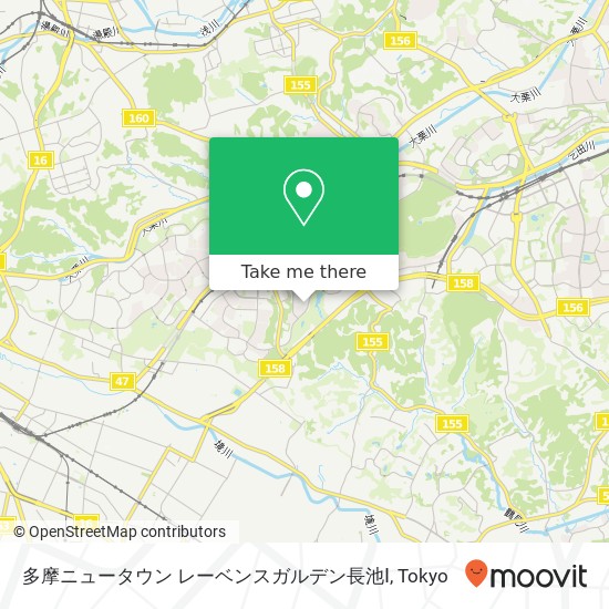 多摩ニュータウン レーベンスガルデン長池Ⅰ map