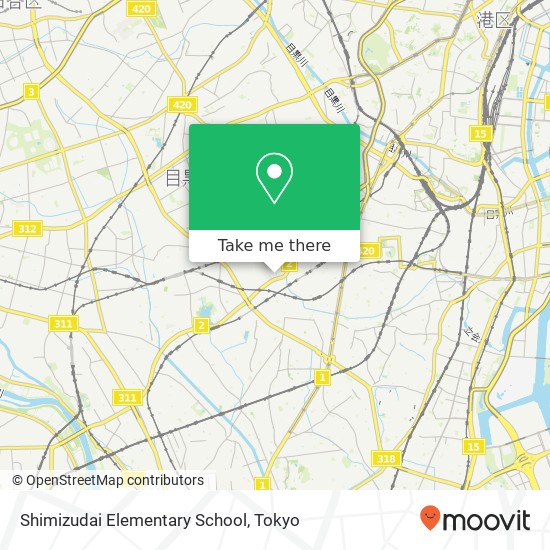 Shimizudai Elementary School map