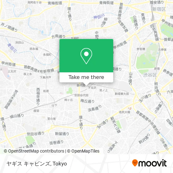 ヤギス キャビンズ map