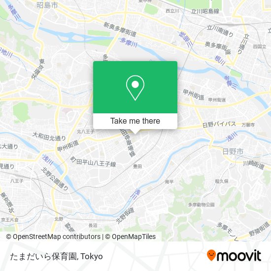 たまだいら保育園 map