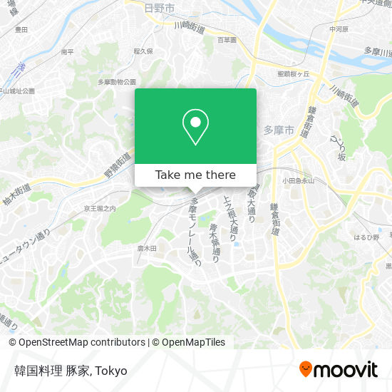 怎樣搭巴士或地鐵去八王子市的韓国料理豚家 Moovit