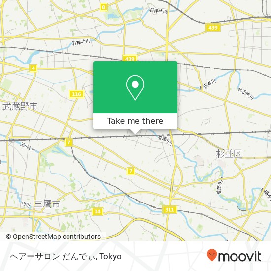 ヘアーサロン だんでぃ map